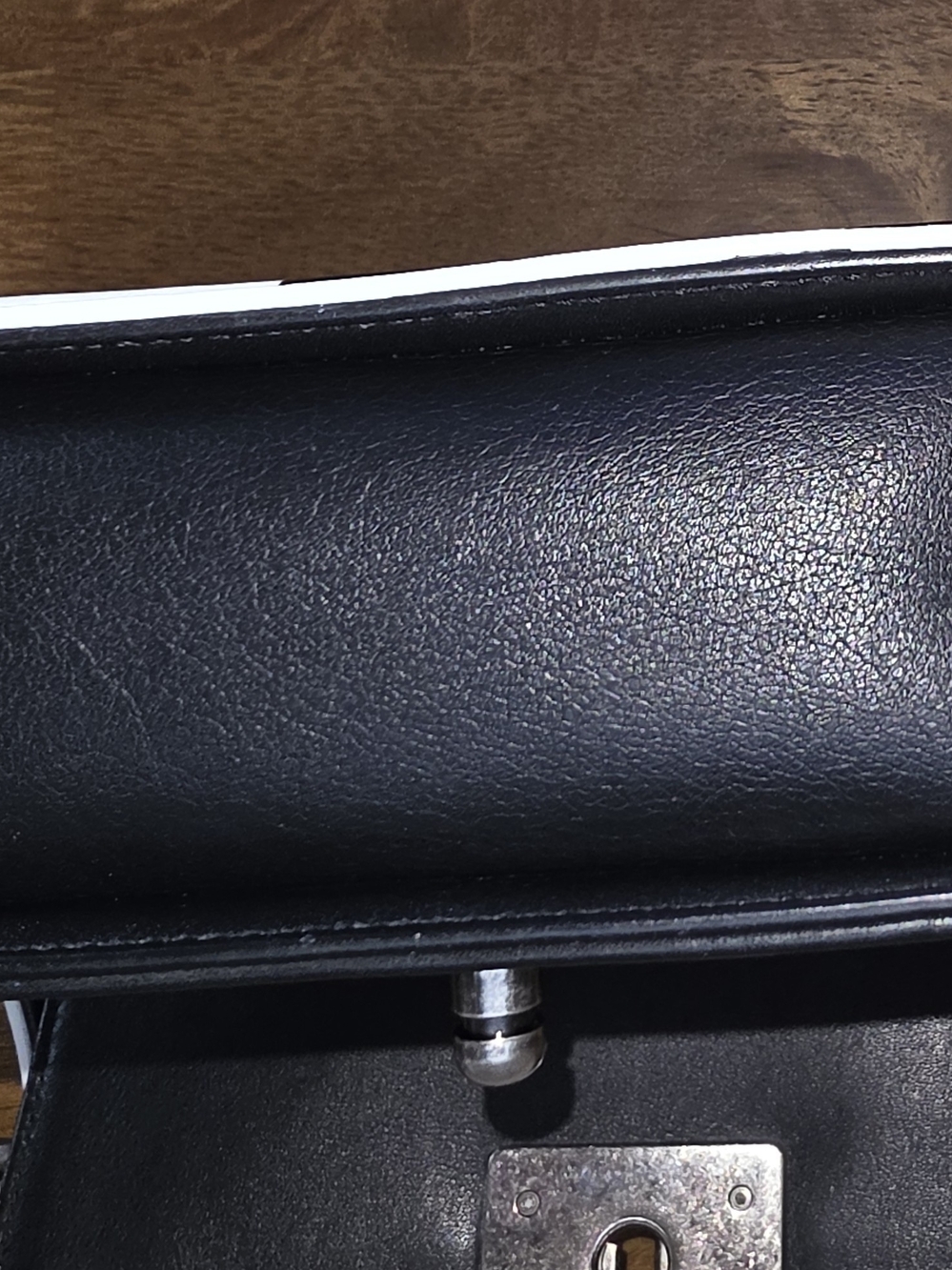 CHANEL Black and White Quilted Boy Bag Antiqued Silver Hardware - Picture 15 of 16